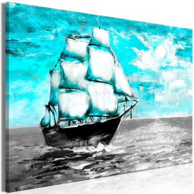 Πίνακας ζε καμβά - Spring Cruise (1 Part) Wide Blue