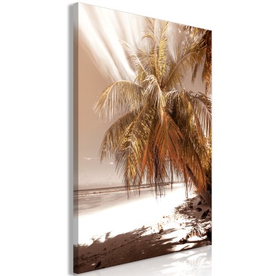 Πίνακας ζε καμβά - Palm Shadow (1 Part) Vertical