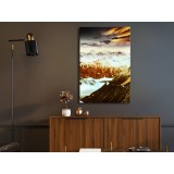 Πίνακας ζε καμβά - Copper Mountains (1 Part) Vertical