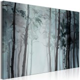 Πίνακας ζε καμβά - Hazy Forest (1 Part) Wide