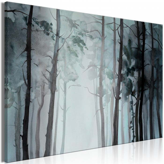 Πίνακας ζε καμβά - Hazy Forest (1 Part) Wide
