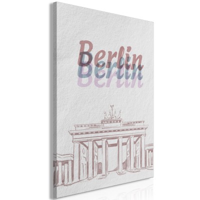 Πίνακας ζε καμβά - Berlin in Watercolours (1 Part) Vertical
