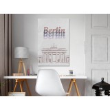 Πίνακας ζε καμβά - Berlin in Watercolours (1 Part) Vertical