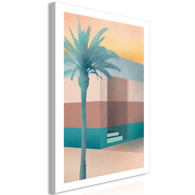 Πίνακας ζε καμβά - Pastel Alley (1 Part) Vertical