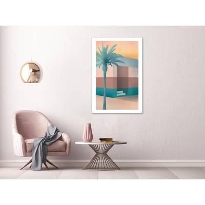 Πίνακας ζε καμβά - Pastel Alley (1 Part) Vertical
