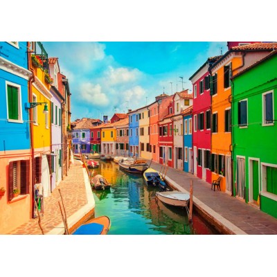 Φωτοταπετσαρία - Colorful Canal in Burano