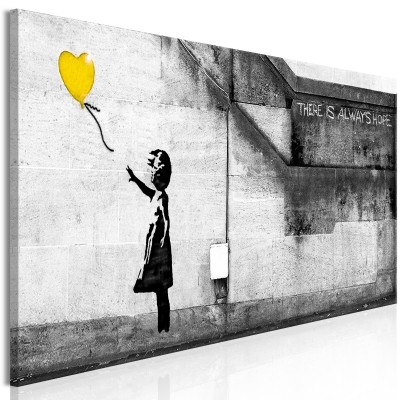 Πίνακας ζε καμβά - There is Always Hope (1 Part) Narrow Yellow