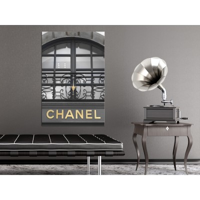 Πίνακας ζε καμβά - Gold Signboard (1 Part) Vertical