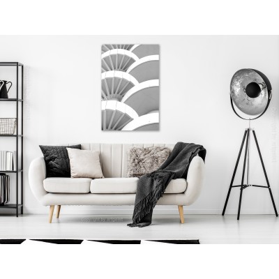 Πίνακας ζε καμβά - White Detail (1 Part) Vertical