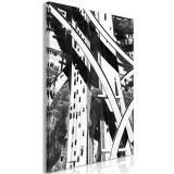 Πίνακας ζε καμβά - City Geometry (1 Part) Vertical