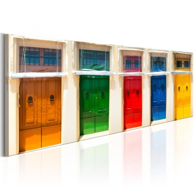 Πίνακας ζε καμβά - Colourful Doors