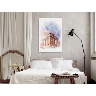 Πίνακας ζε καμβά - Painted Parthenon (1 Part) Vertical