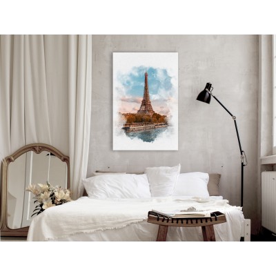 Πίνακας ζε καμβά - Paris View (1 Part) Vertical
