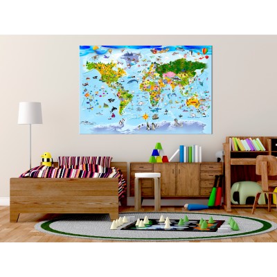 Πίνακας σε φελλό - Children's Map: Colourful Travels