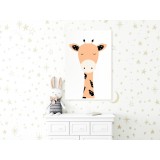Πίνακας ζε καμβά - Funny Giraffe (1 Part) Vertical