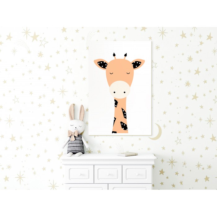 Πίνακας ζε καμβά - Funny Giraffe (1 Part) Vertical