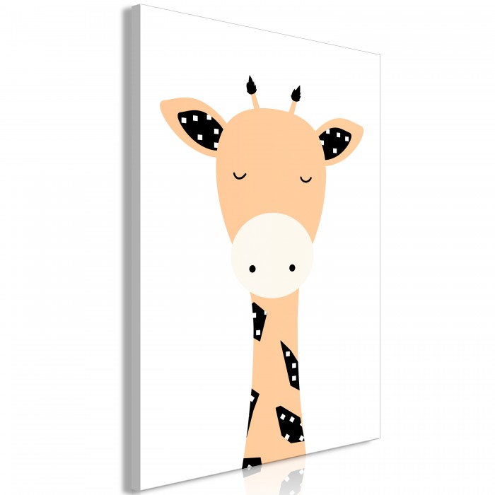 Πίνακας ζε καμβά - Funny Giraffe (1 Part) Vertical