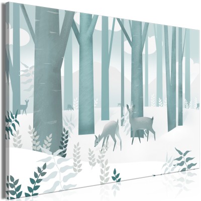 Πίνακας ζε καμβά - Fairy-Tale Forest (1 Part) Vertical - First Variant