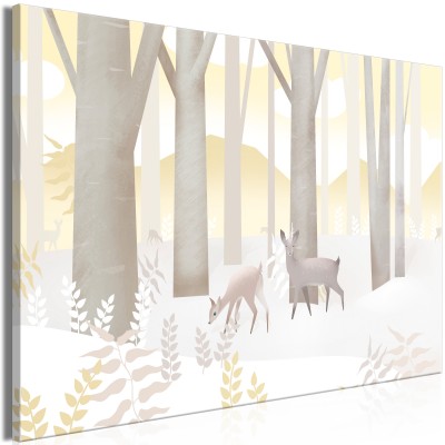 Πίνακας ζε καμβά - Fairy-Tale Forest (1 Part) Vertical - Third Variant