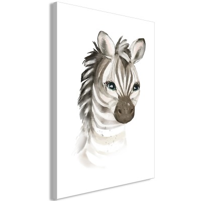 Πίνακας ζε καμβά - Little Zebra (1 Part) Vertical