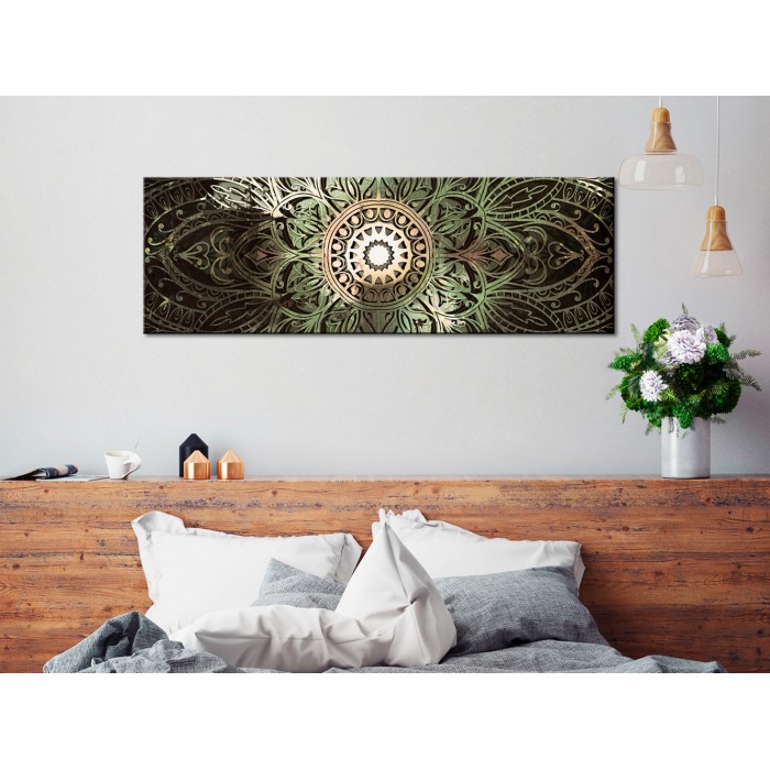 Πίνακας ζε καμβά - Emerald Mandala