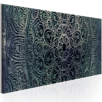 Πίνακας ζε καμβά - Mandala: Malachite Calm