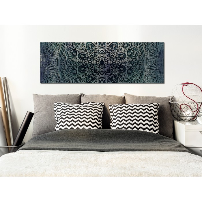 Πίνακας ζε καμβά - Mandala: Malachite Calm
