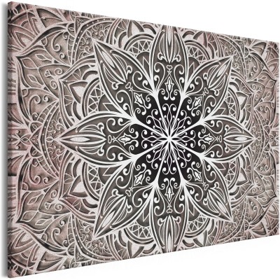 Πίνακας ζε καμβά - Oriental Flowers (1 Part) Narrow Pink