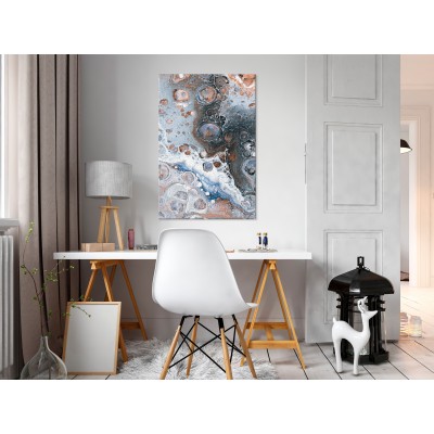 Πίνακας ζε καμβά - Blue Sienna Marble (1 Part) Vertical