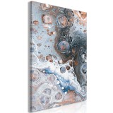 Πίνακας ζε καμβά - Blue Sienna Marble (1 Part) Vertical