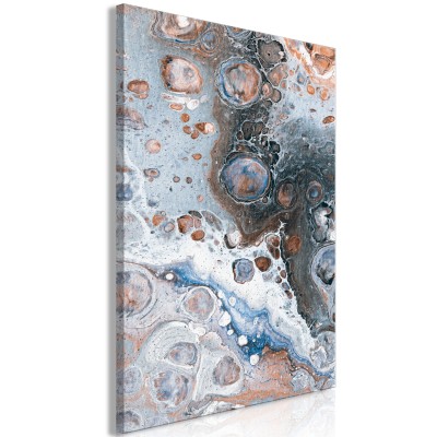 Πίνακας ζε καμβά - Blue Sienna Marble (1 Part) Vertical