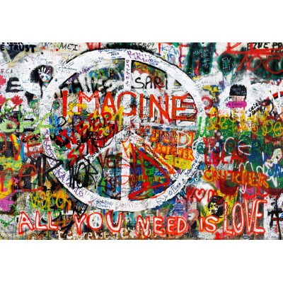 Φωτοταπετσαρία - Hippie Graffiti