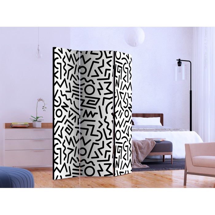 Διαχωριστικό δωματίου - Black and White Maze