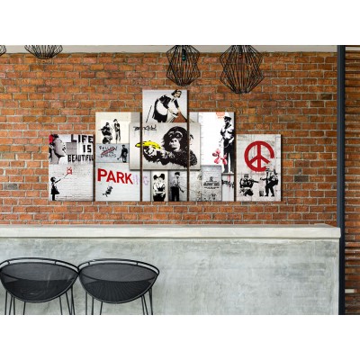 Πίνακας ζε καμβά - Street Crimes: Banksy Art