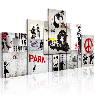 Πίνακας ζε καμβά - Street Crimes: Banksy Art