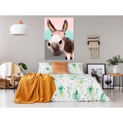 Πίνακας ζε καμβά - Curious Donkey (1 Part) Vertical