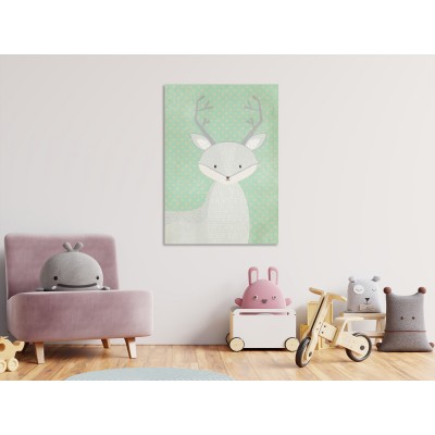 Πίνακας ζε καμβά - Young Deer (1 Part) Vertical