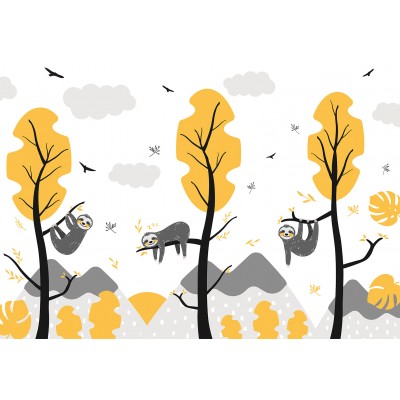 Φωτοταπετσαρία - Cute Sloths