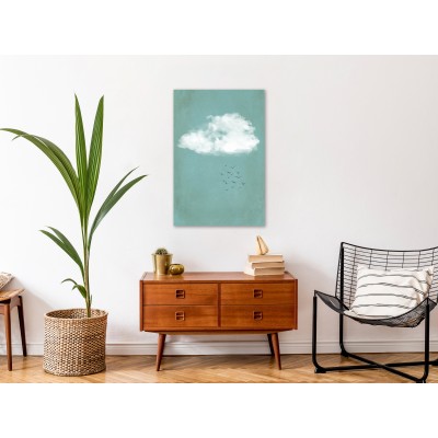 Πίνακας ζε καμβά - Cumulus and Birds (1 Part) Vertical