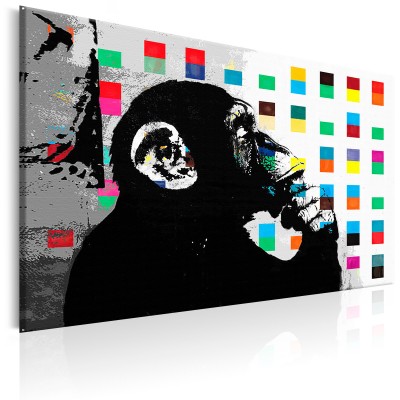 Πίνακας ζε καμβά - Banksy The Thinker Monkey