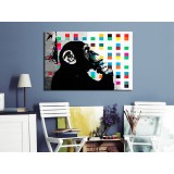 Πίνακας ζε καμβά - Banksy The Thinker Monkey