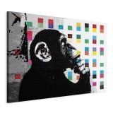 Πίνακας ζε καμβά - Banksy The Thinker Monkey