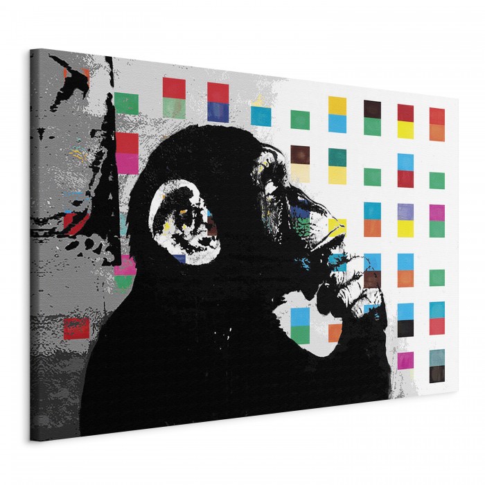 Πίνακας ζε καμβά - Banksy The Thinker Monkey