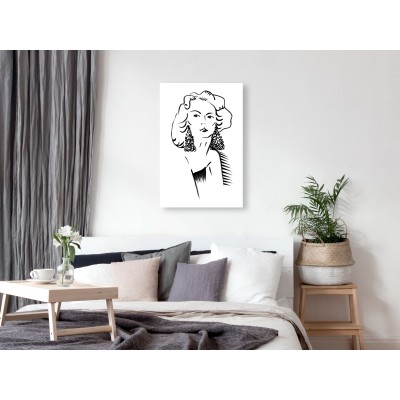 Πίνακας ζε καμβά - Romantic Blonde (1 Part) Vertical