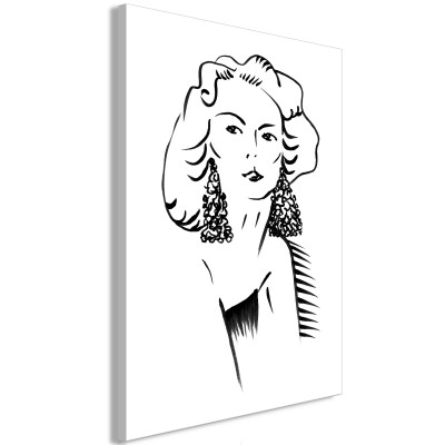 Πίνακας ζε καμβά - Romantic Blonde (1 Part) Vertical