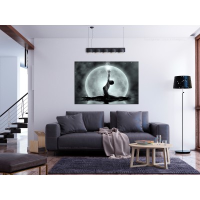 Πίνακας ζε καμβά - Twine (1 Part) Wide Grey