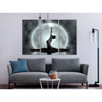 Πίνακας ζε καμβά - Twine (3 Parts) Grey