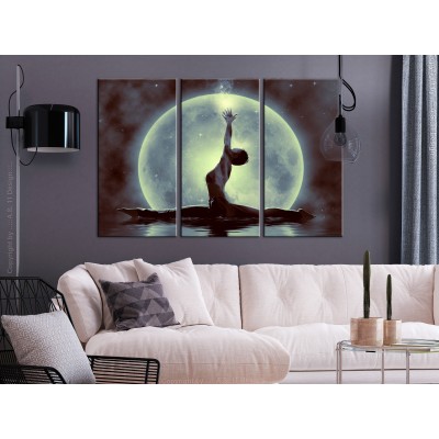 Πίνακας ζε καμβά - Twine (3 Parts) Green