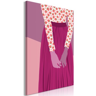 Πίνακας ζε καμβά - Strawberry Lady (1 Part) Vertical