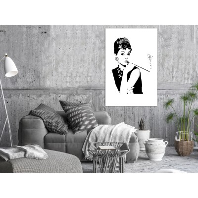 Πίνακας ζε καμβά - Audrey (1 Part) Vertical